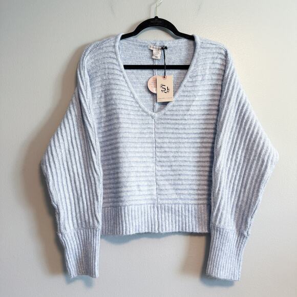 Sincerely Jules Powder Blue Chunky Knit Boxy Sweater NWT Size XL - Picture 3 of 10